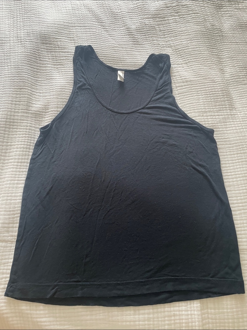 American Apparel Navy Scoop Neck Tank Top